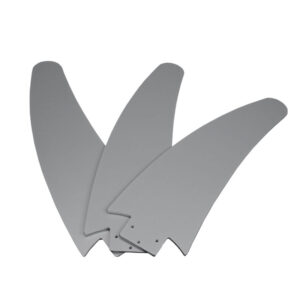 Contemporary Ceiling Fan Replacement Blades (3), Brushed Nickel For B33CF17W30BN