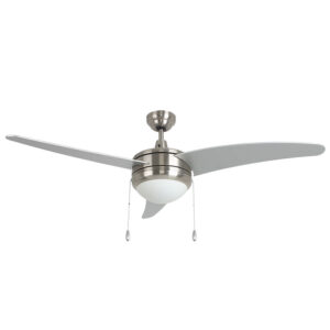 Contemporary LED Ceiling Fan Brushed Nickel